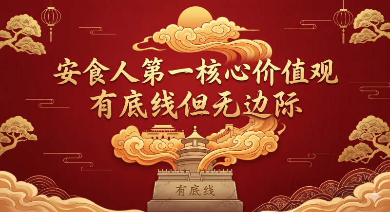 安食人第一核心价值观------有底线但无边际-安食科技_AI美食机_功能大米_安食科技智慧餐饮